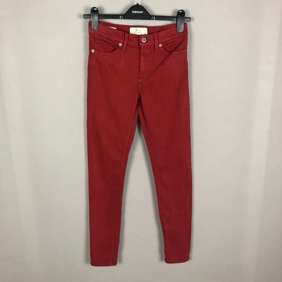 Lucky Brand Red Brooke Legging Jeans Size 26W - Picture 2 of 10